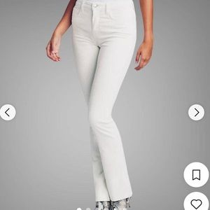 L’Agence cordoroy pants size 26 in white/cream color